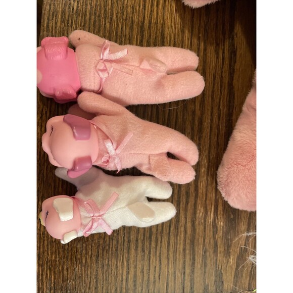Puppy Surprise W/ 3 Puppies 2020  Pink Stuffed Animal Plush 3 Dog Babies Puppies - Picture 3 of 10